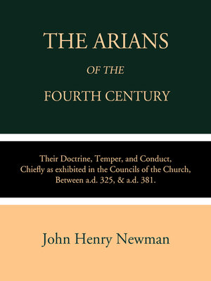 cover image of The Arians of the Fourth Century